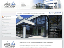 Tablet Screenshot of glas-herzog.de